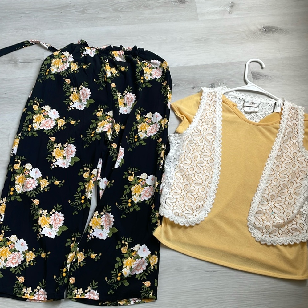 Girls two piece casual outfit set